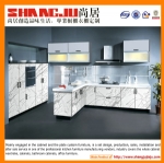 Modern white high gloss acrylic kitchen cabinet